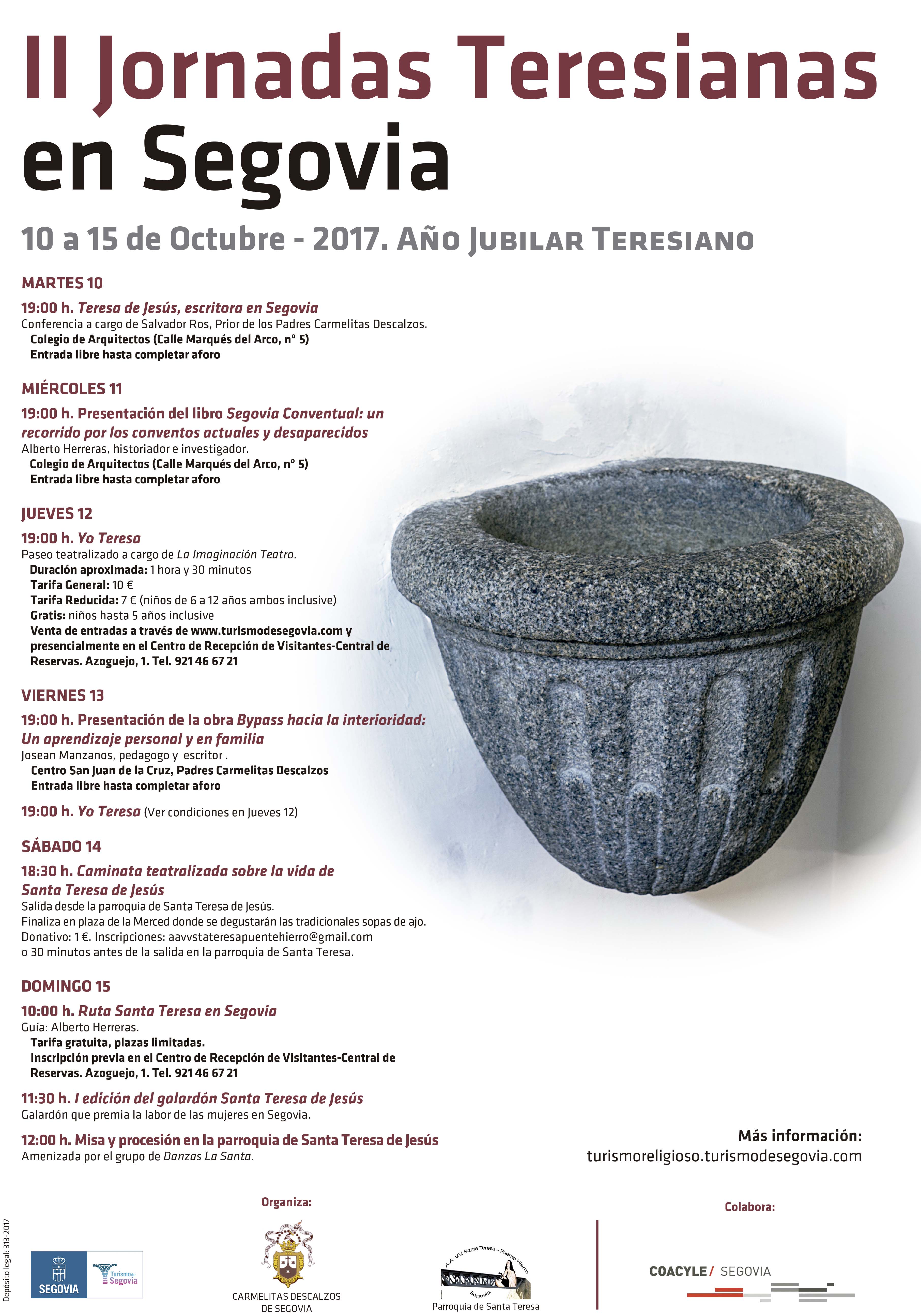 phoca thumb l 2017-10-02 cartel ii jornadas teresianas ao jubilar